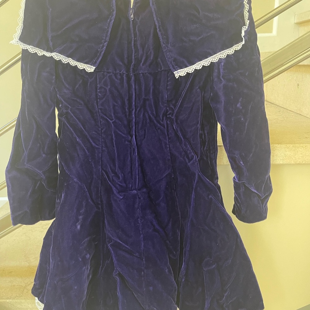 VINTAGE JESICA MCCLINTOCK PURPLE FORMAL DRESS - Picture 5 of 11